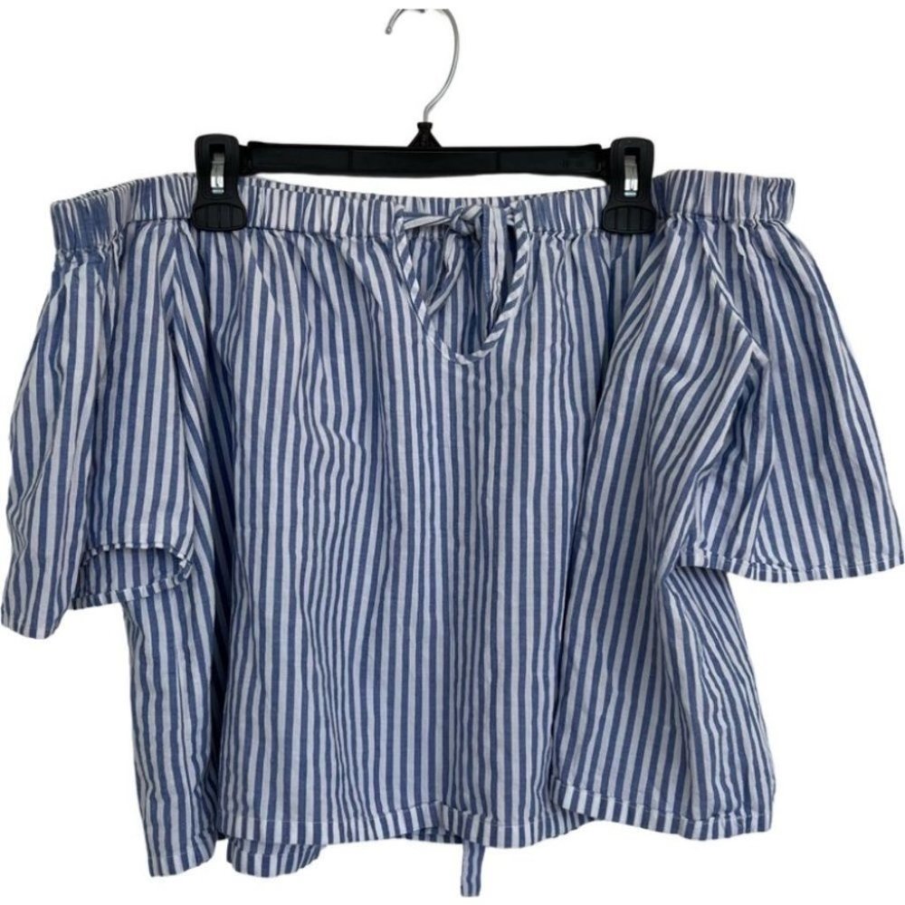 Highline Collective off shoulder striped blouse